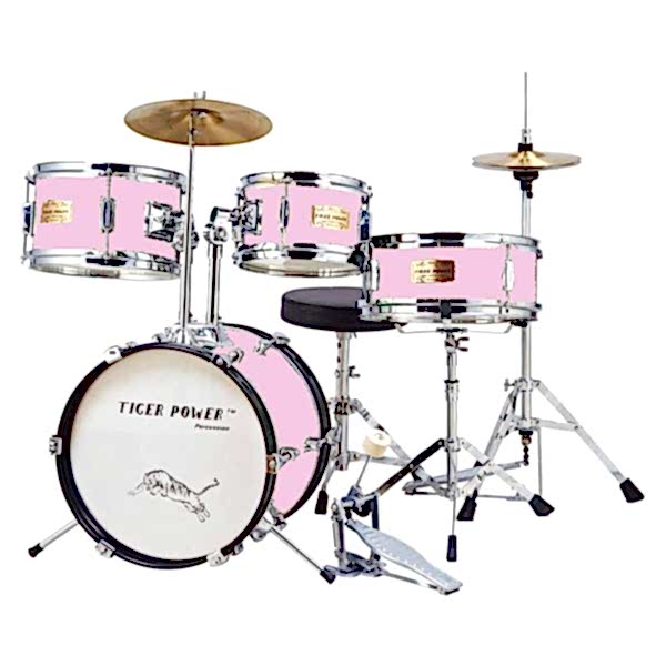 Tiger Power Pembe Çocuk Davulu JR40PKC