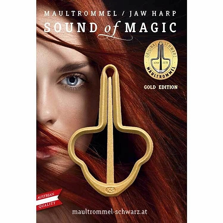 Musik Schwarz Gold Edition Jaw Harp No:15 (Ağız Kopuzu : 93mm)