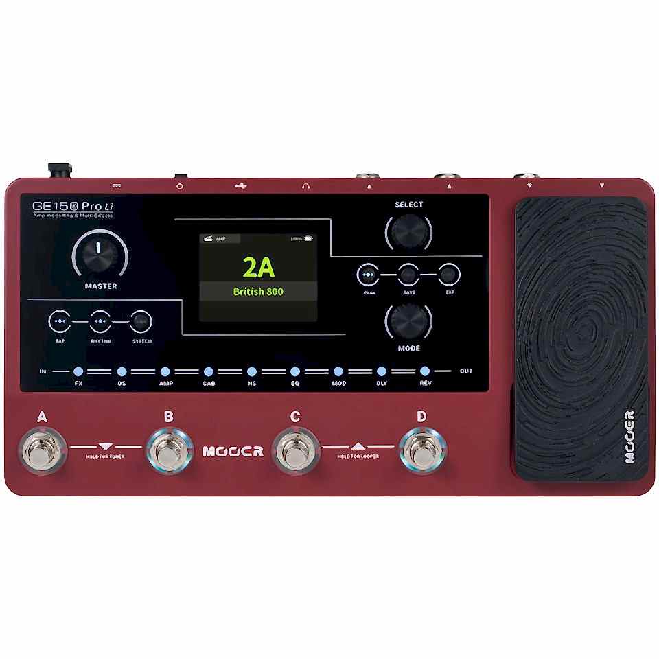 Mooer GE150 Pro (LI) Şarjlı Multi Effect Prosesör