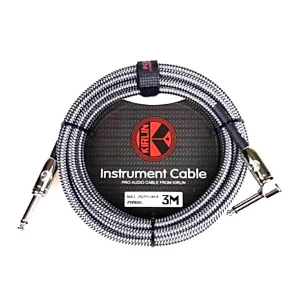 Kirlin 3mt. 1/4'' Mono (Pipo) Enstrüman Kablosu (Gri)