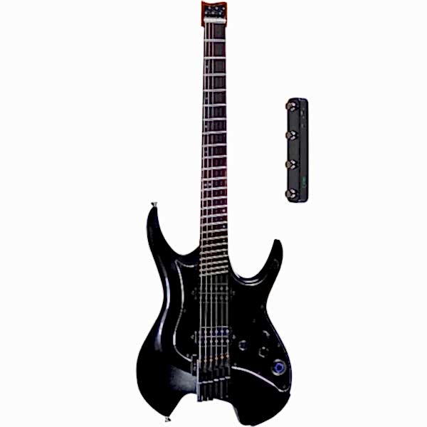GTRS W800PBK Headless Multiscale Smart Gitar
