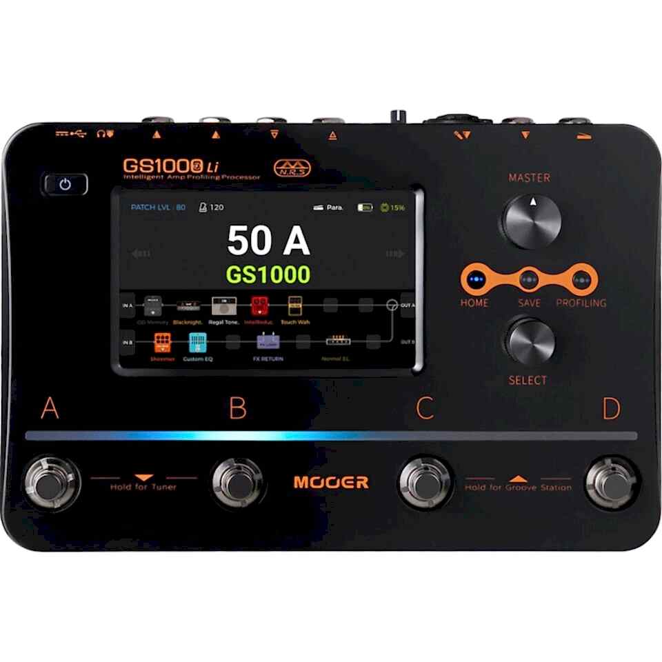 Mooer GS1000LI Şarjlı Akıllı Gitar Efekt Prosesörü