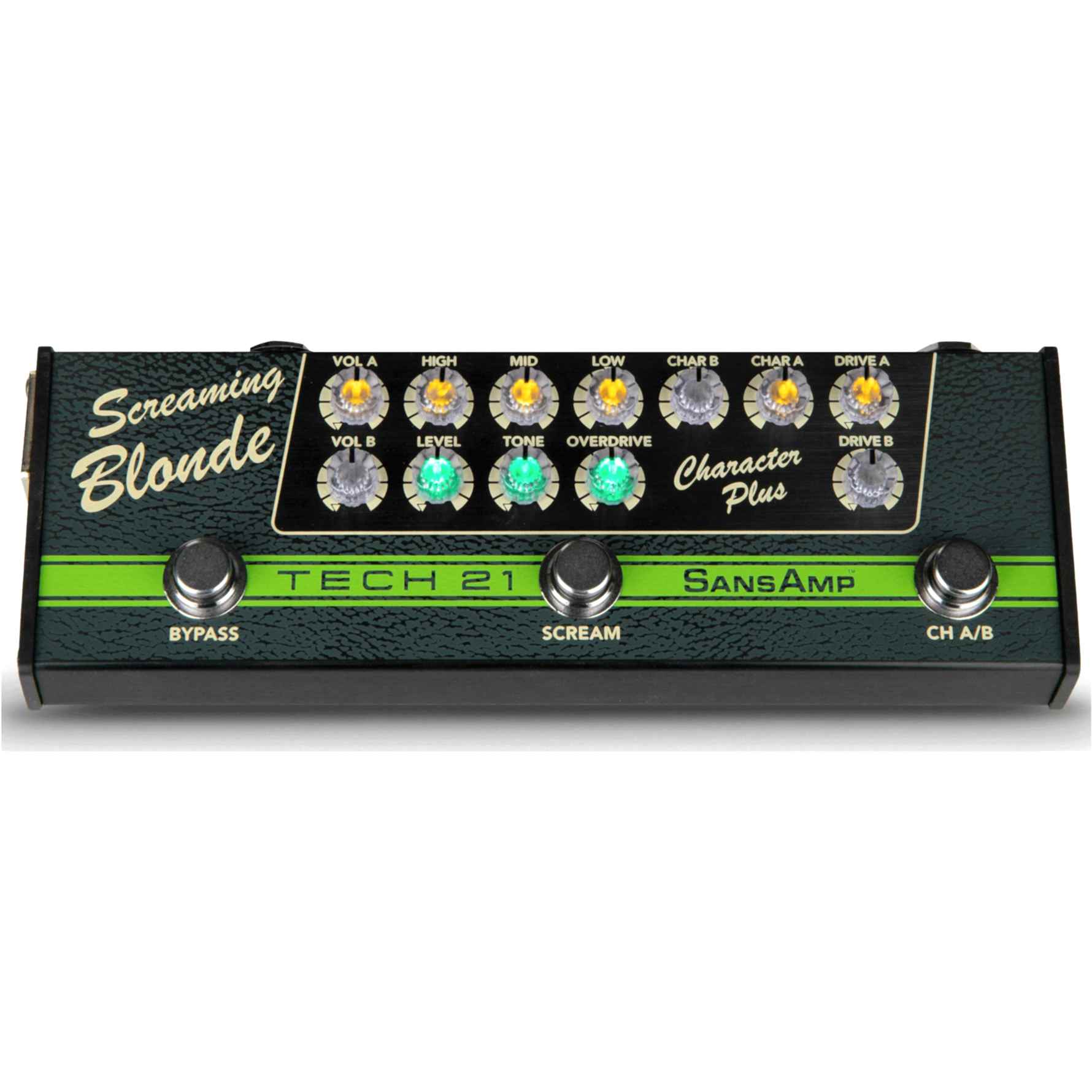 Tech 21 SansAmp Character Plus-Screaming Blonde Gitar Pedalı (CPSSB)