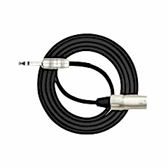 Kirlin MP-483PRBK XLR M - 1/4'' TRS 3 Metre Mikrofon Kablosu